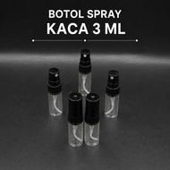 3ml Glass spray Bottle, Sample Bottle, Travel Size Bottle