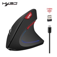 HXSJ Wireless Mouse Vertical Optical Mouse Ergonomic Gaming Mouse Computer PC Computer Therapy Mouse Desktop Computer Desktop