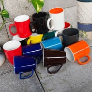 CQ 350ml Bat Trang colored cup with many colors and designs, safe and durable to use