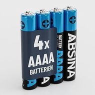 ABSINA 4 x AAAA Batteries for Surface Pen, Tablet Pen and Much More - AAAA Battery 1.5 V Alkaline -