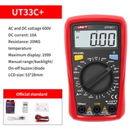 UNI-T UT33A+ UT33B+ UT33C+ UT33D+ Plus Mini Multimeter Digital Display Household Electrician Anti-bu