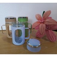 Glass Mug | Glass Cups | Shell Glass Cup 500 ML - Aesthetic Cup