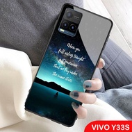 Softcase  Glass Kaca VIVO Y33S  - J76 - Casing Hp VIVO Y33S - Pelindung hp VIVO Y33S - Case Handphon