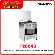 Modena Fc8640 Kompor Free Standing Cooker 4 Tungku Fc-8640