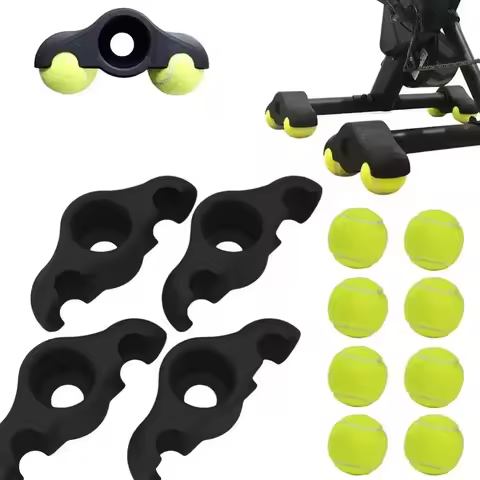 Tennis Ball Bike Trainer Feet Pads Shock Absorbing Stable Indooor Cycling Snap Rocker Adjustable for
