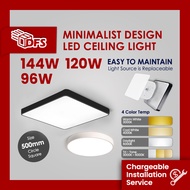 DFS LED Ceiling Lights 500MM 96W/120W/144W Tri-Tone Kitchen Light Square/Round