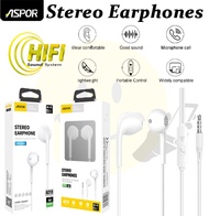 Aspor A219 DC 3.5mm HI-FI Extra Bass Driven Earphone Mobile Phone Earphone Headphone with 1.2 Meter Line Length