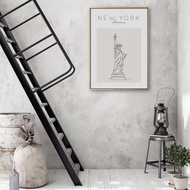 紐約自由之都 - 美國國會/城市掛畫/美國/辦公室/咖啡廳/邊櫃擺設