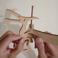 【手作DIY】小恐龍 原木貼皮拼板 手作DIY 禮物