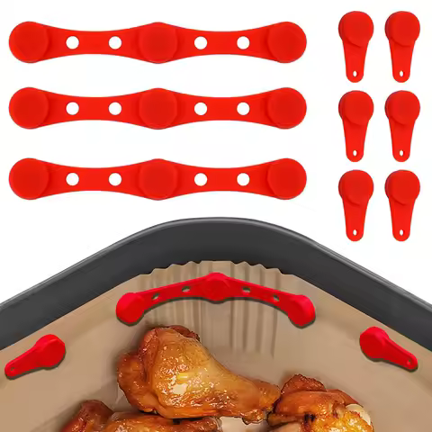 Silicone Air Fryer Magnets for Air Fryer Parchment Liner Air Fryer Accessories Magnet Buckle Heat Re