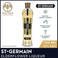 St Germain Elderflower Liqueur - 700ml / 70cl 20% ABV - French Liqueur Made with Fresh Hand-Picked E