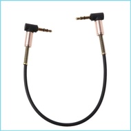 RUN Car Aux Cord for Mobile Phone Tablet  Player Stereo 24cm Dual 90 Degree Bending 3 5 mm to 3 5mm 