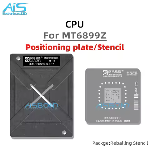 Amaoe BGA Stencil Reballing Template Station Kit For Dimensity 8400 MT6899Z CPU Positioning Tin Plan
