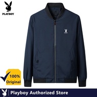 Playboy người đàn ông áo khoác dài tay áo khoác bomber và lái mô-tô Áo khoác hải quân