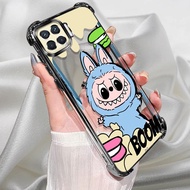 For OPPO A93 Case black plating silicone TPU anti drop Back Cover shockproof cartoon phone case OPPO