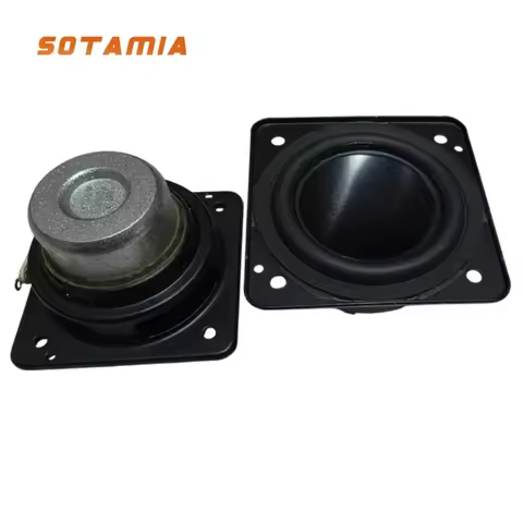 SOTAMIA 2Pcs 1.75 Inch Full Range Speaker 4 Ohm 10W Large Magnetic HIFI Loudspeaker for JBL Flip4 Bl