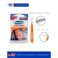 toothbrush berus gigi U.S. Imported DenTek DenTek Interdental Brush 10pcs 0.9mm Steel Wire Soft Bris
