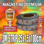 Super STRONG MAGNET STRIP 3M Thickness 25x1.5x1000mm - 25 x 1.5 x 1000mm