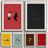 Minimalist Classic Movie Pulp Fiction,Fleabag,Whiplash Film Abstract Poster Wall Art Pictures Canvas