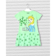 HIJAU Elsa green children's Dress 2-7 years D&C