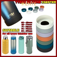 【Delivery from Malaysia】ENTE 1Pcs Silicone Coaster, Anti Slip Mug Cup Bottle Cover, 71-75mm Protecti