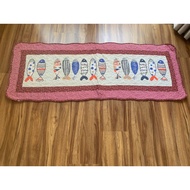 Quilt style kitchen rug