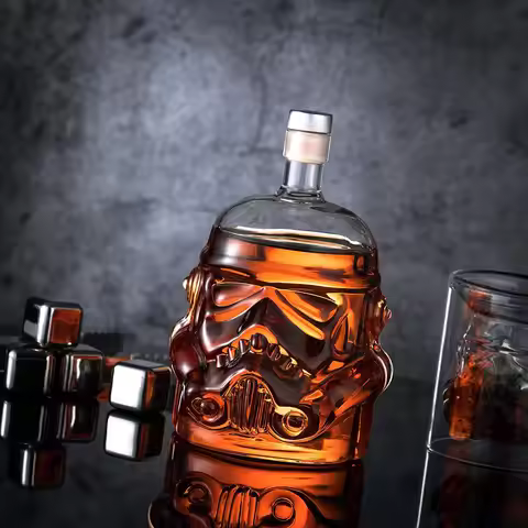 650ml creative Storm Trooper Whiskey Decanter Crystal Glass Wine Decanter Bottle Magic Aerator Wine 