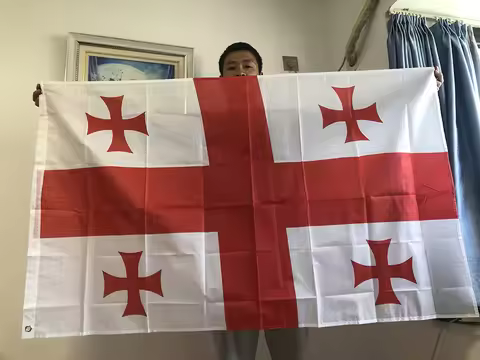 SKY FLAG Free Shipping Georgia flag 90x150cm hanging polyester geo ge Georgia flag indoor outdoor ho