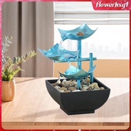 [Flowerhxy1] 3 Layer Fountain Decorative Water Feature Feng Shui Tabletop Water Fountain