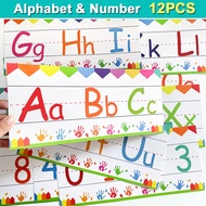 26 Letters & 1-10 Number Poster Classroom Decorations Uppercase & Lowercase Alphabet (A-Z）Educationa