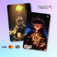 BLACK CLOVER TNG - TOUCH N GO STICKER CARD / ATM CARD STICKER COVER, TNG CARD, ATM CARD