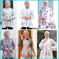 blouse batik kombinasi terbaru