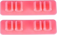 LUAATT Breast Pump Hose Holder,2 Pack Universal Electric Breast Pump 0.2 " Tube Holder,Essential Tube Organizer for Spectra Pump(Pink)