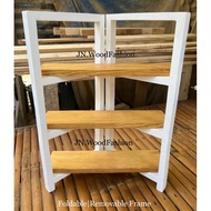 JN.WoodFashion Foldable Removable Stand Space Saver Wooden Display Buffet Charcuterie Grazing Table