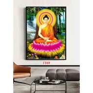 Mirror-coated Buddha Shakyamuni Buddha painting
