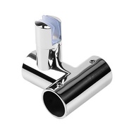 304 Stainless Steel Round Pipe Connector T-shaped Elbow Round Pipe Connector Glass Bathroom Bracket 
