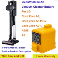 Cameron Sino 2000mAh Vacuum Cleaner battery EAC63758601 for LG Cord Zero A9,Cord Zero A9+,A9, Cord Z