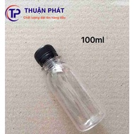 Combo 10 100ml Plastic Bottles With Black Cap