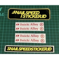 Daiichi Daichi alloy rim cutting sticker set 9x1.5cm