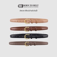 BornToBelt Leather Belt Men's And Women's Soft Cable Width 2 Cm. Can Be Worn Up To 34 Inches Waist.