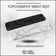 [Ready Stock] Topography Wrist Rest Memory Foam for Keyboard by Keebs Project