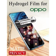 Oppo A55 5G/ A54 5G/ A54/ A53 5G/ A53 (2015)/ A53s 5G/ A53s Privacy Matte Hydrogel หน้าจอป้องกัน
