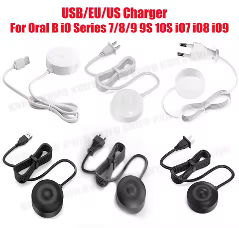 For Oral B iO Series 7/8/9 9S 10S iO7 iO8 iO9 3768 EU/US/USB Charger 100-240V Magnetic Electric Toot