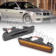 2pc LED Side Marker Flash Lamps Turn Signal Indicator Blinkers Light For 01-06 BMW E46 M3 Coupe/Conv