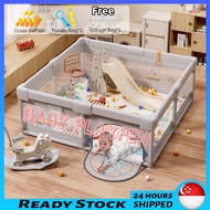 Foldable Baby Indoor Playpen Toddlers Folding Fence Playpen Safety With Ocean Balls