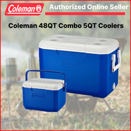 Coleman 48QT/45L Party Outdoor Cooler Box & Take 6 Combo (Blue)
