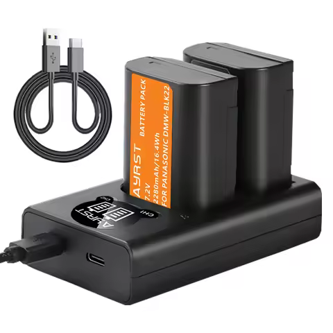 DMW-BLK22 Battery 2280mAh for Panasonic LUMIX GH5 / S5, LUMIX GH5 II, S5 II, GH7, GH6, S9, S9 II, S5