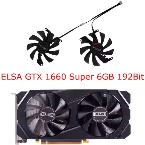 2Pcs/Set,FY09015M12LPA,T129215SU,Graphics Cards Fan,Video Cooler Fans,For ELSA GTX 1660 Super GTX166
