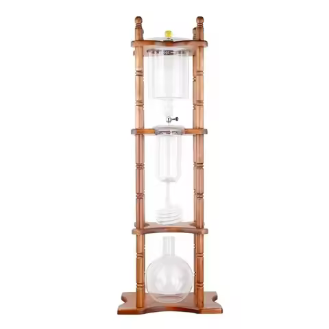 3000ml Ice Drip Coffee Maker Pot/Cold Brew Tower 25cups Cold Ice Drip Coffee Maker Pot with Solid Wo