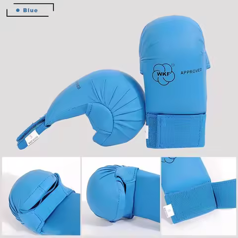 WKF Certified Karate Training Gloves Thickened Hand Protector for Taekwondo Muay Thai Kickboxing San